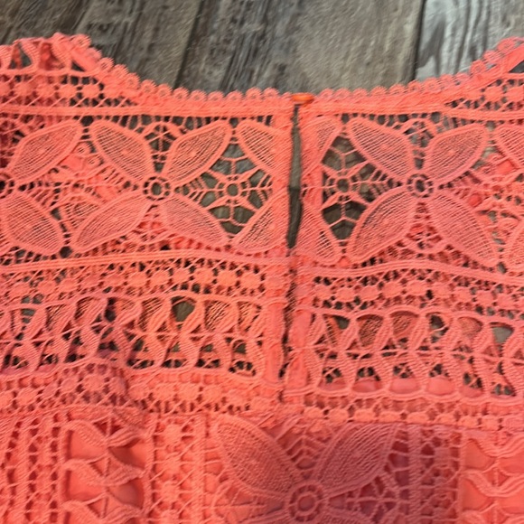 BB Dakota Sandra Mini Dress in Coral 🪸 Sugar Size M - Picture 10 of 11